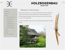 Tablet Screenshot of holzbogenbau.de